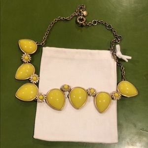 J Crew Factory Yellow Green Stone Necklace